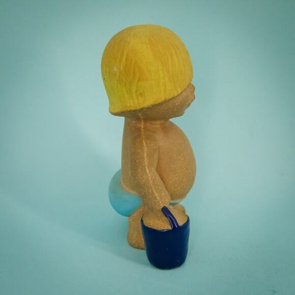 Vintage 1970s Lisa Larson West Vast Gustavsberg Stonewre Clay Ceramic Boy Bucket - Picture 4 of 7